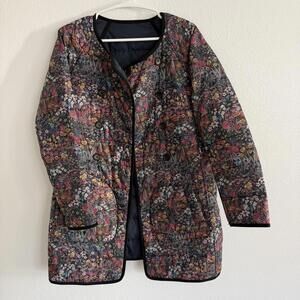 J. Crew Floral Jean Jacket - Multicolor